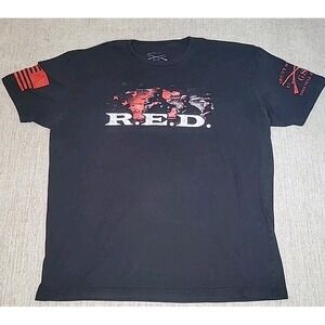 Grunt Style R.E.D. Remember Everyone Deployed Tshirt Mens XXL Black Military
